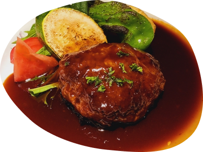 手ごねハンバーグランチ